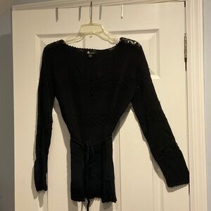 AB Studio Black Crew Neck Sweater